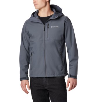 Pánské Bundy Columbia Ascender Hooded Softshell Tmavě Šedé DXMJAF506